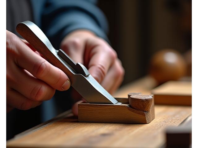 職人の手元と工具、品質の象徴